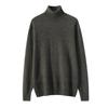 Men's Cashmere Roll Neck Sweater: Business Casual, Solid Color, Long Sleeve Knitwear for Autumn and Winter.