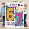 Number 67 Printed Blanket - A comfortable bed cover suitable for all seasons, ideal as a Christmas/Birthday gift