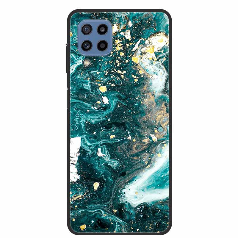 Для Samsung Galaxy A12 Чехол Мраморный ТПУ Силикон Мягкий Чехол для Телефона Для Samsung Galaxy M12 Чехол Samsung F12 Защита Подарок Новый Para