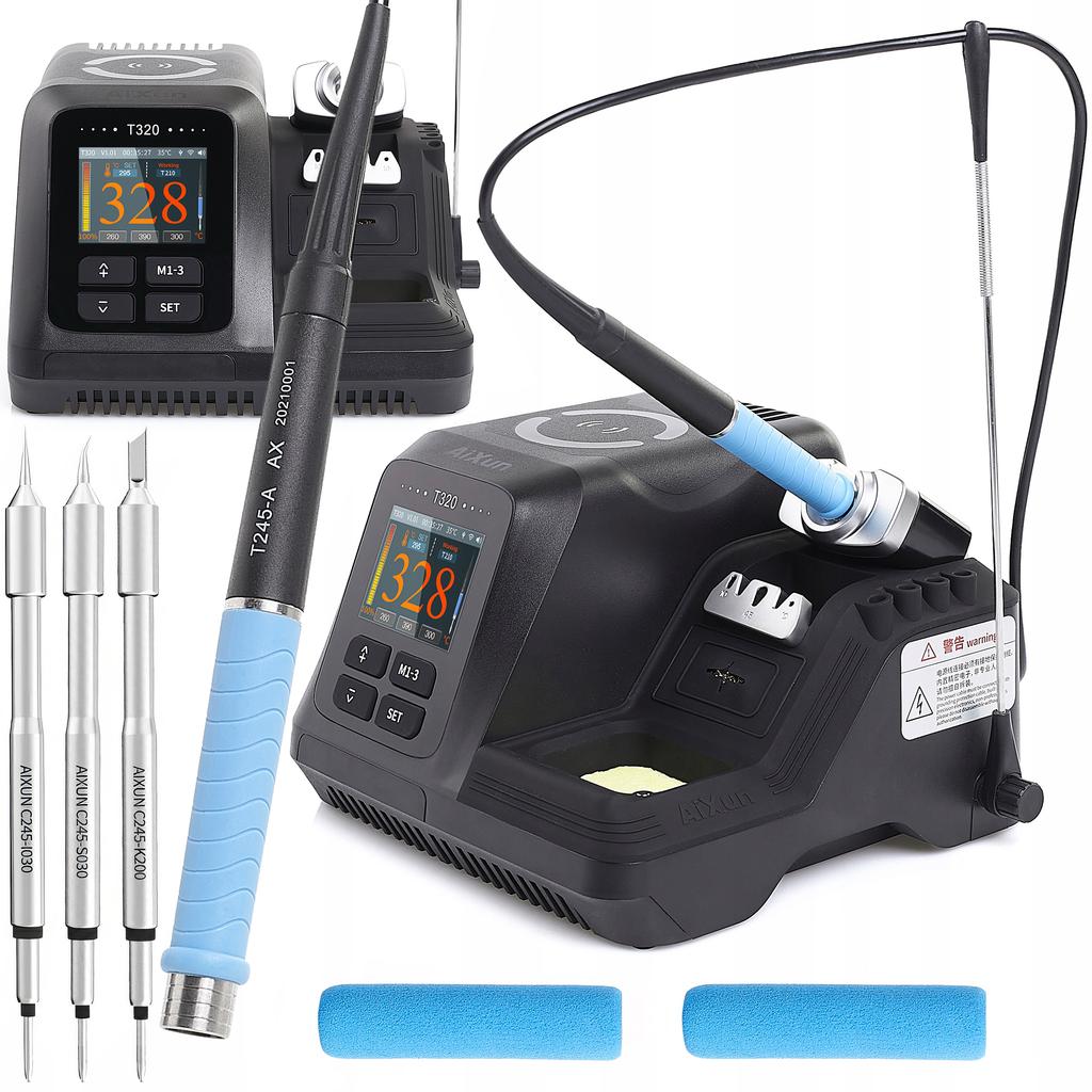 Stacja Lutownicza Aixun T320 + Kolba 245 + 3 Groty
