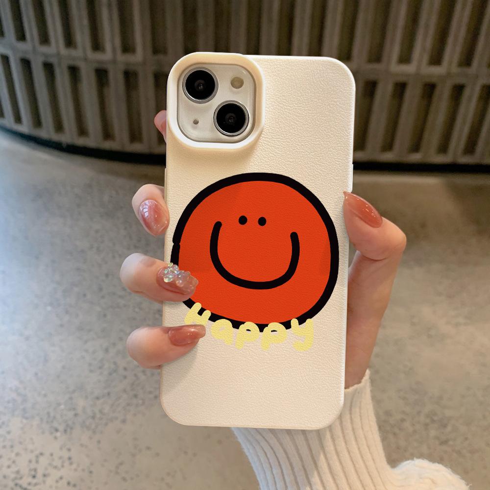 Happy Smiling Face Suitable for Apple 16 Mobile Phone Case IPhone 1514plus/12/11 Creative 13 Anti-fall 14