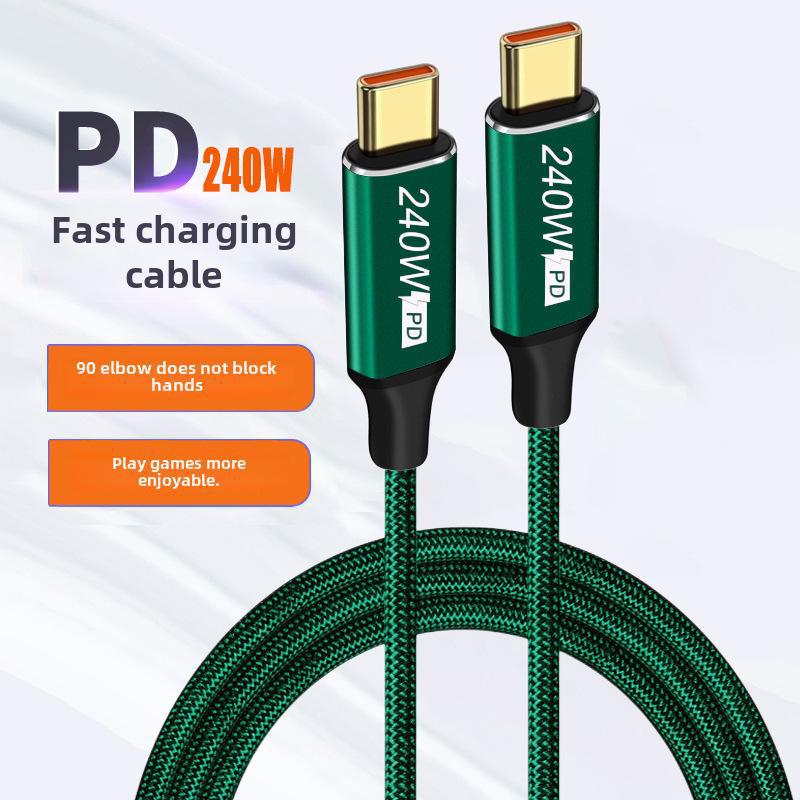 240 Вт USB-C на C 5A PD кабель для быстрой зарядки для ноутбука и телефона