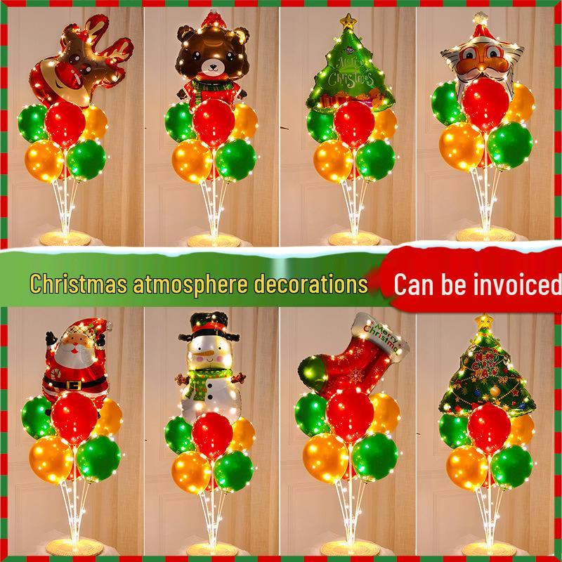 Christmas Luminous Balloon Decorations for Trees, Tables, and Window Displays