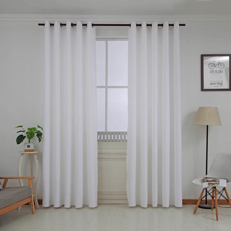 Однотонная светонепроницаемая штора Элегантная драпировка для украшения дома, отеля 1 шт. (Версия с перфорацией)