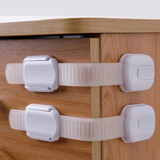 6Pcs Child Proof Drawer Lock Self-Adhesive Baby Proofing Refrigerator Oven Dishwasher Cabinet Cupboard Lock Kids Safety Freezer Door Latch Lock