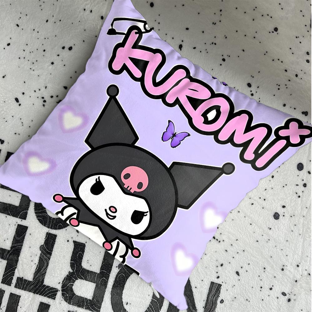 Kawaii KKuromi Pillowcase Cushion Cover x Ornamental Pillows Christmas Decoration Personalized Gift Nordic Home