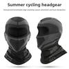 Summer Outdoor Sunscreen Riding Mask Men's Motorcycle Locomotive Sweat Absorption Heat Dissipation Breathable Ice Silk Headgear Helmet Lining