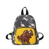 Stylish Breathable Nylon School Backpack With Cartoon Dinosaur Design For Kids