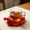 Забавная вязаная крючком ящерица, подставка под стакан, животное, ручная работа, вязаный коврик, 3D-дизайн с переворачиванием, подставка под напитки