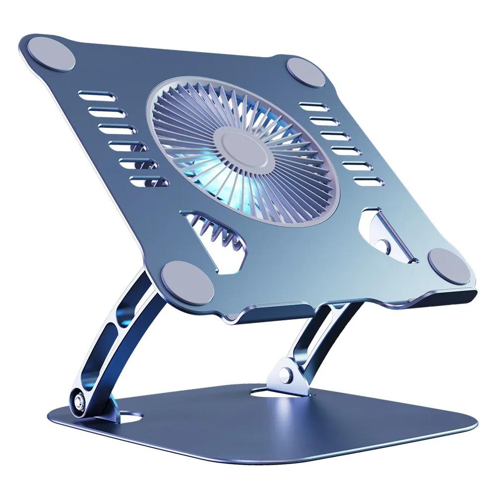 Laptop Stand With Cooling Fan Aluminum Alloy For 11-16 Inch All Gaming Computer