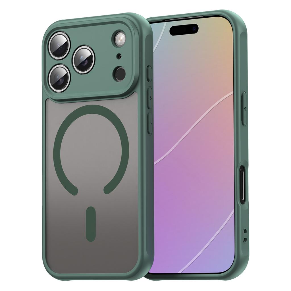 For iPhone 17 Pro Case Compatible with MagSafe Anti Drop PC + TPU Phone Cover