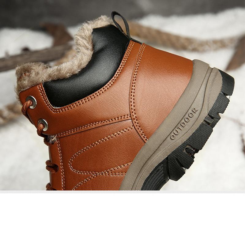 Новая зимняя модная мужская спортивная обувь, износостойкая и нескользящая флисовая теплая обувь