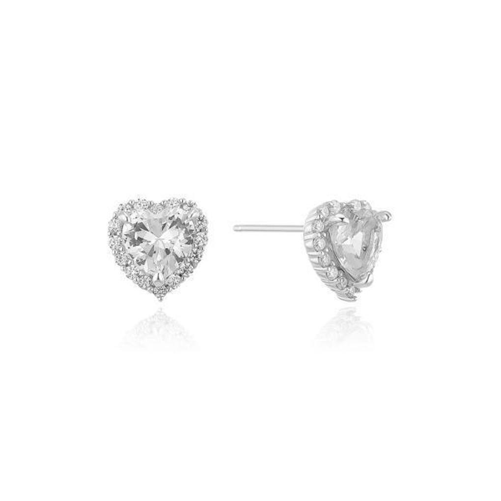 Серьги Puremond Halo Heart из стерлингового серебра 925 пробы OTS124301D
