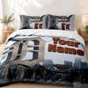 Detroit Tigers Custom Name 3pc set Perfect for bedroom use Comfortable bedding set includes a duvet cover and two pillowcases Ideal birthday or Christ