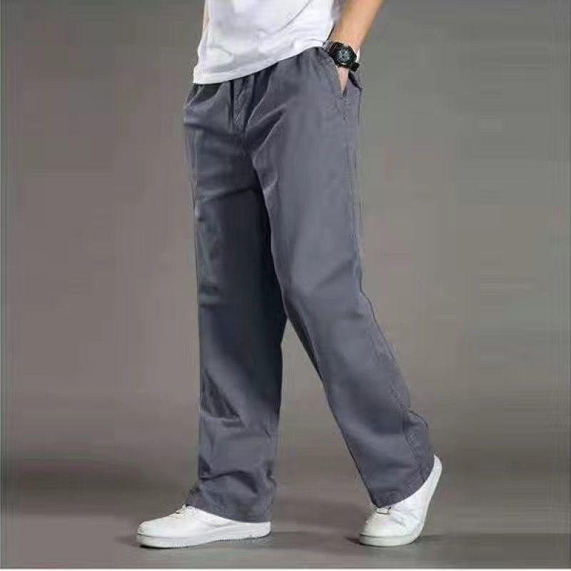 Спортивные мужские брюки-карго, повседневные брюки с карманами, мужская верхняя одежда, свободные прямые длинные брюки размера плюс 6XL