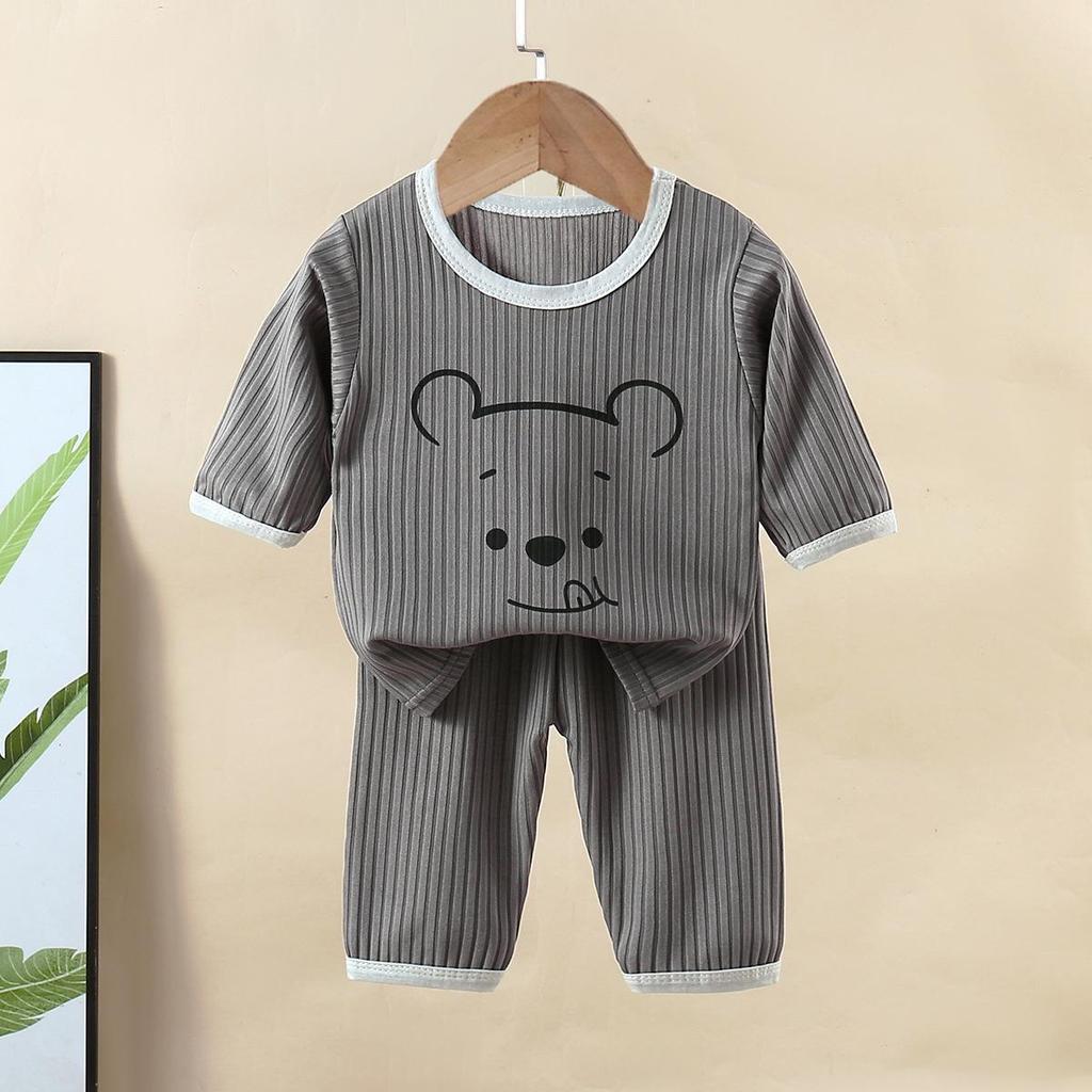 Летние детские мультяшные пижамы - с коротким рукавом, дышащие, для мальчиков и девочек 5192 EMA