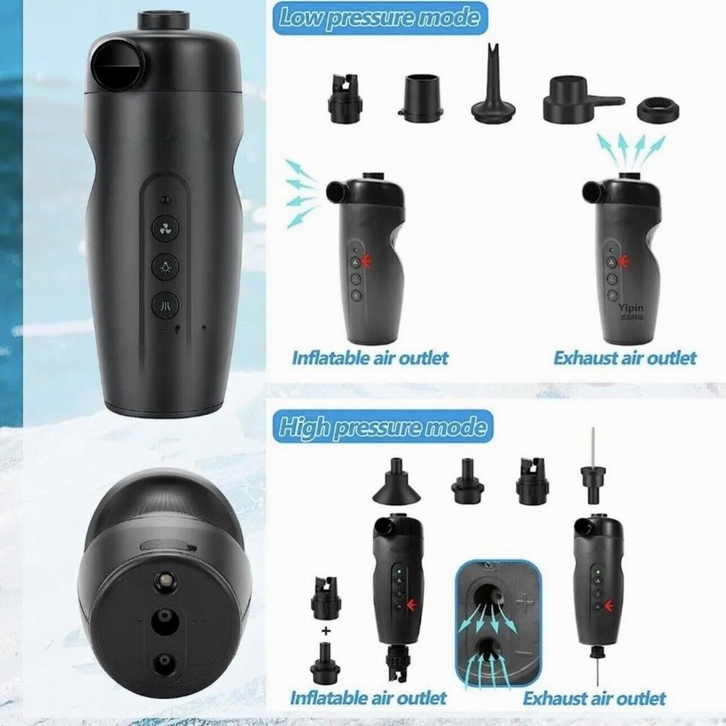 Автомобильный электрический насос для накачки 20PSI Беспроводной портативный автомобильный уличный насос для накачки воздуха для SUP Stand Up Paddle Board Лодки