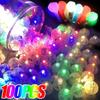 100Pcs Tumbler Small Round Ball Glow Light Balloon LED Flash Luminous Lamps Lantern Light for Wedding Party Birthday Decor