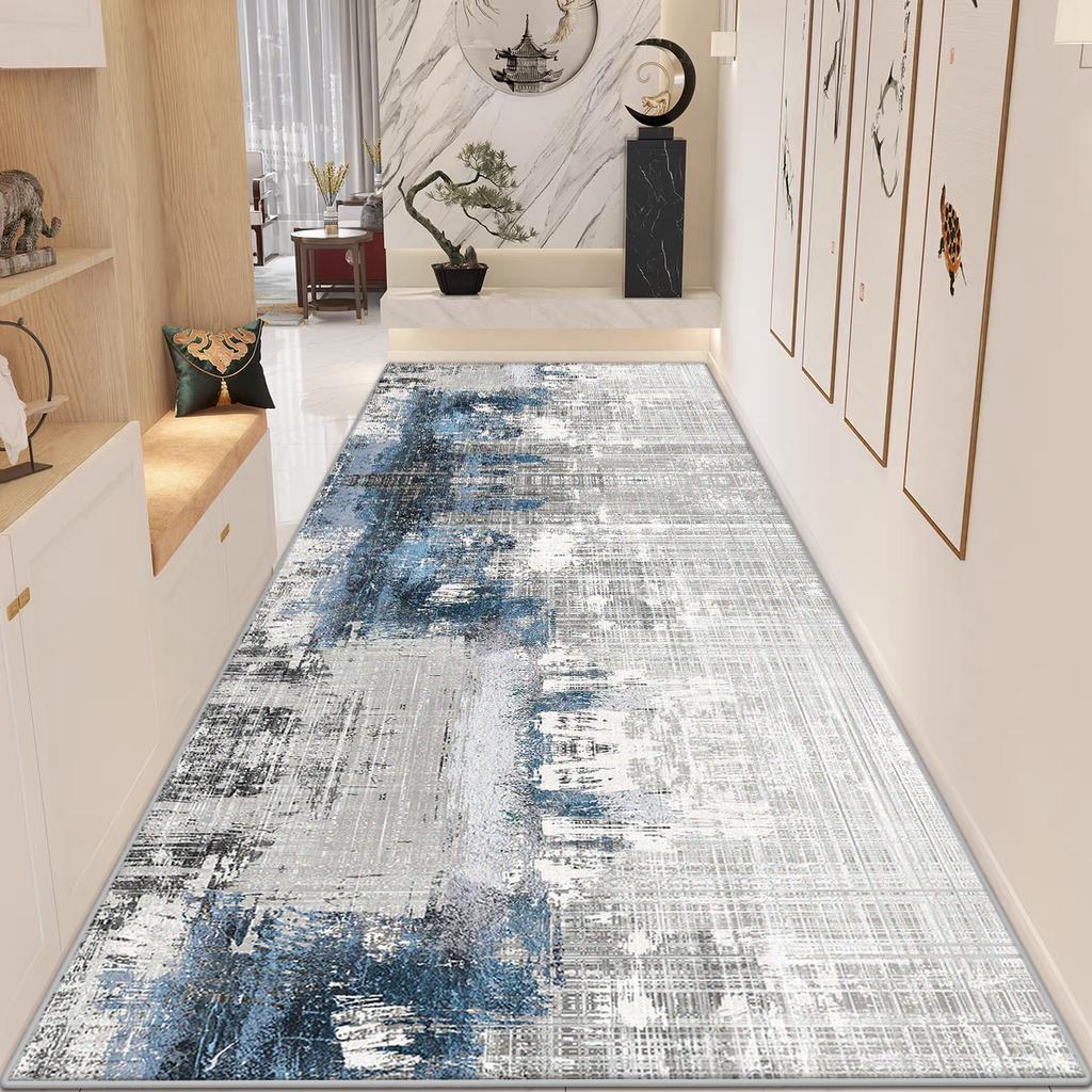 Современные абстрактные коврики для прихожей, коридора, украшение, ковры-дорожки для гостиной, спальни, настраиваемые, нескользящие, длинные коврики
