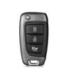 KEYYOU 1PCS New Folding Flip Smart Car Key Fob For HYUNDAI Tucson Elantra Accent Solaris Kona Verna 2017+ 3/4 Buttons Key Shell