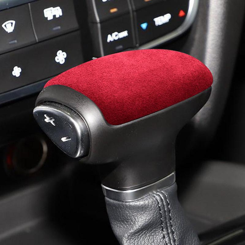 For GAC Trumpchi GS8 interior modification gear lever cover M6M8 gear head suede GS7 decorative gear lever