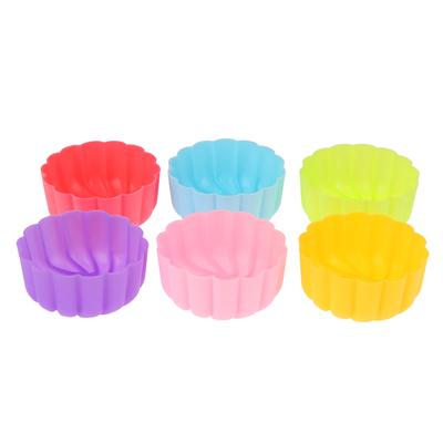 5 шт. 5 см. Силиконовая форма в виде цветка тыквы для выпечки торта, антипригарные многоразовые формы