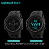 Модные электрические часы с большим экраном, спортивные многофункциональные модные часы, мужские и женские креативные спортивные часы