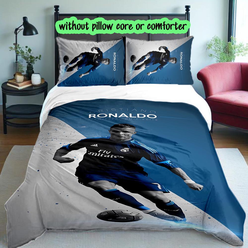 3pcs Duvet Cover Set, Ronaldo Digital Print Bedding Set, Soft Comfortable Bedclothes For Bedroom, Guest Room