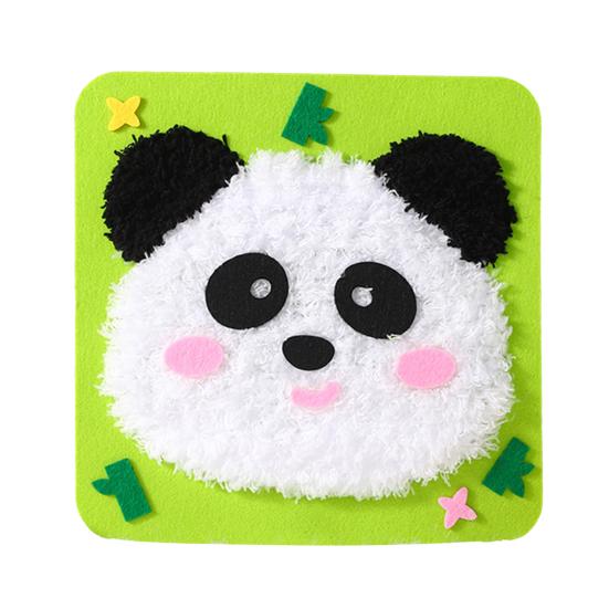 1 комплект, набор для вышивки кукол с мультяшными животными, набор для шитья своими руками для начинающих детей и взрослых, набор для шитья из пряжи «Обезьяна, тигр, кошка, панда, лев, слон, олень, свинья, утка»