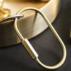 Creative DIY Craft Tools Whistle Ruler Brass Keychain Jewelry Accessories Key Ring Pendant