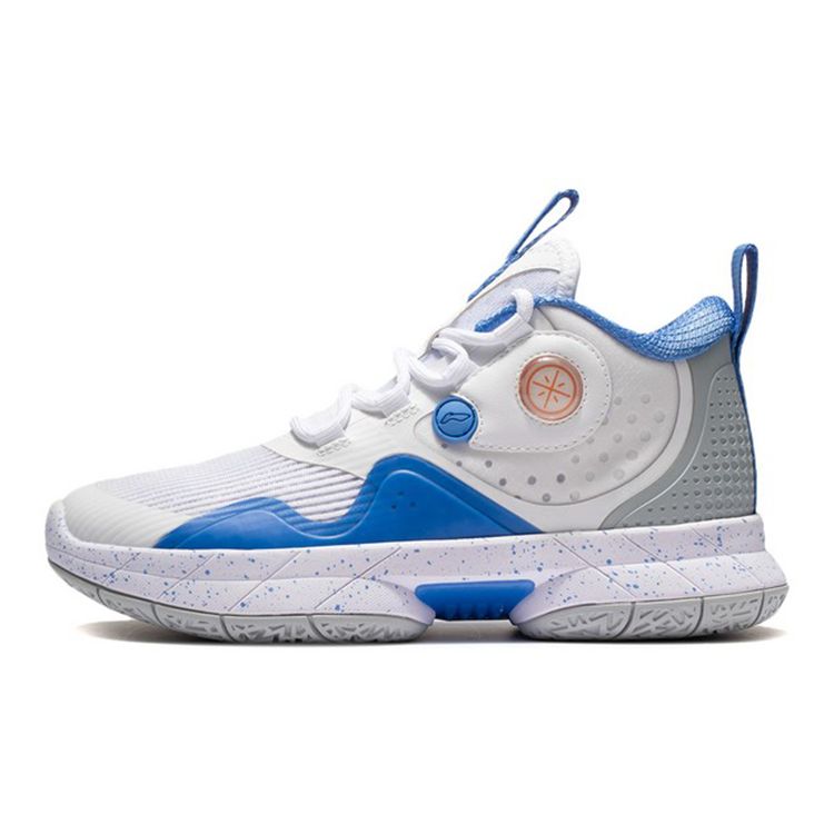 Li-Ning Cloud Lightweight Rebound Low-Top Basketball Shoes Kids Sneakers Standard-White YKBS040-9