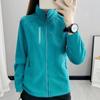 Spring and Autumn Women's Stand Collar Cardigan Outdoor Sports Warm Sweatshirt