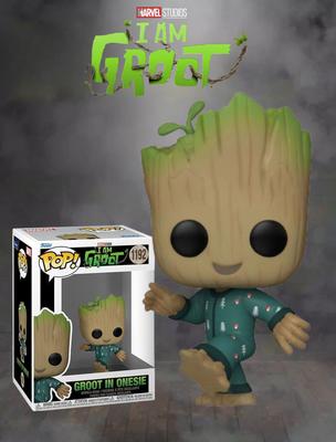 Грут фигурка фанко поп Грут I Am Groot виниловая фигурка Groot in Onsie Грут в комбинезоне №1192 10см