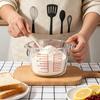1 л стеклянный мерный стакан с ручкой и носиком, точная шкала, термостойкий, для приготовления пищи, выпечки, измерения жидкостей, муки, порошка, кухонные принадлежности