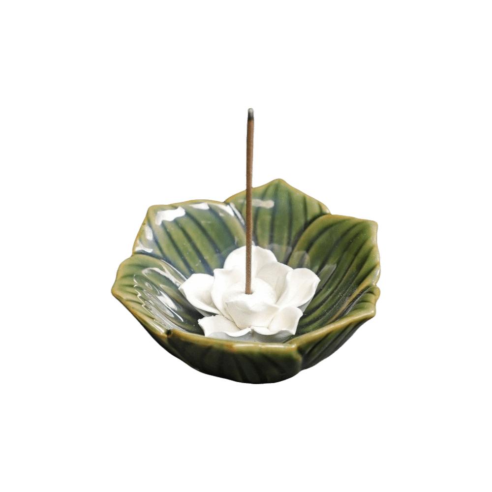 Ceramic Incense Burner Flower Design Incense Burning Tray Incense Stick Holder Home Decor