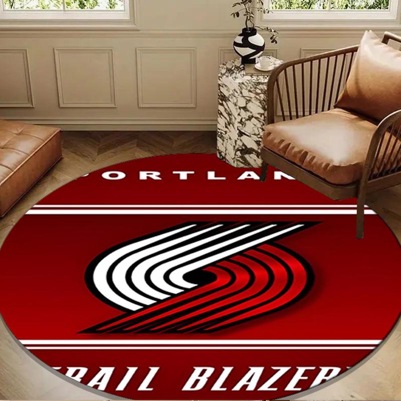 Portland Blazers Artwork Round mat, Anti-slip Circle Carpet Chair rug For livingroom,Bedroom, doormat home decor Gift Christmas Gifts