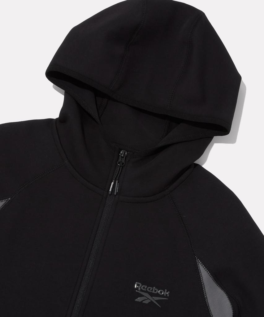 Reebok Толстовка с капюшоном на молнии из неопрена - Черный / 100240312