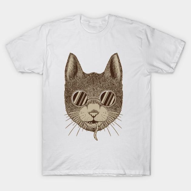 T Рубашка женщин Прохладный кот Harajuku Печать Кавайи футболка Летний короткий рукав женский футболка Top Tee