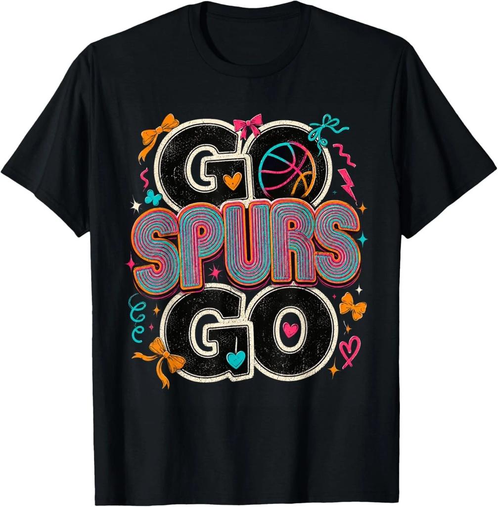 Vintage Go Spurs Go-Retro Fiesta Cheering T- Shirt