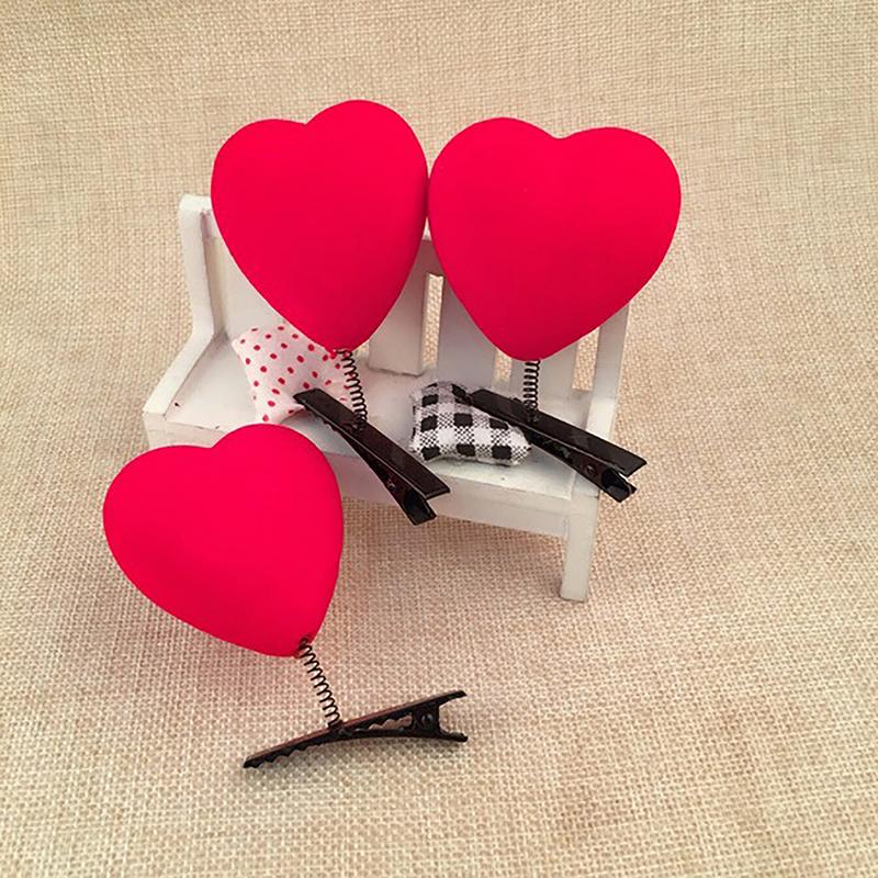 Милая заколка для волос в виде утки, сердца, мельницы, звезды, цыпленка, собаки, кролика, картонная коробка, милая заколка