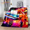 3D Dream Piano Key Music Instrument Cartoon Blanket,Soft Throw Blanket for Home Bedroom Bed Sofa Picnic Office Travel Cover Kids
