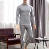 Winter Men Thermal Underwear Warm Soft Cotton Fleece-Lined Warm Panels Long Johns Thermo Clothing Pajamas Set