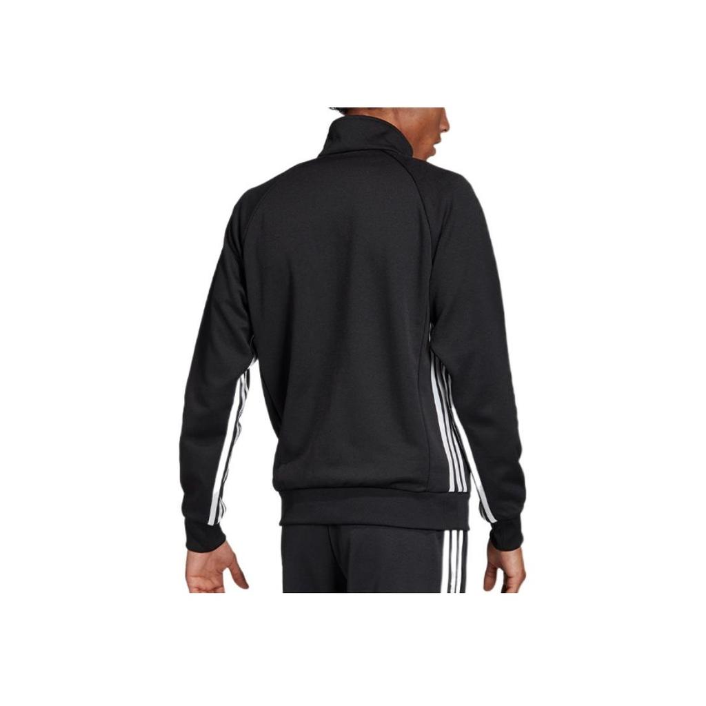 adidas Мужская куртка Originals с логотипом-трилистником и воротником-стойкой, черная GK5903