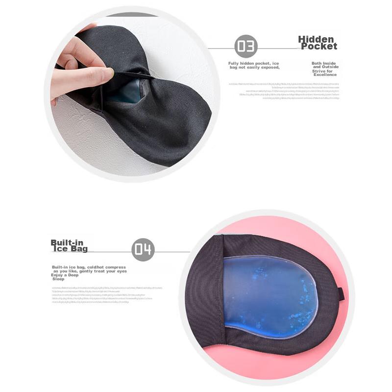 Eye Mask for Sleep, Light Blocking And Breathable, Dual-Use for Nap And Cooling, Non-Prescription, Adjustable Elastic Band, Team Building And Game Use