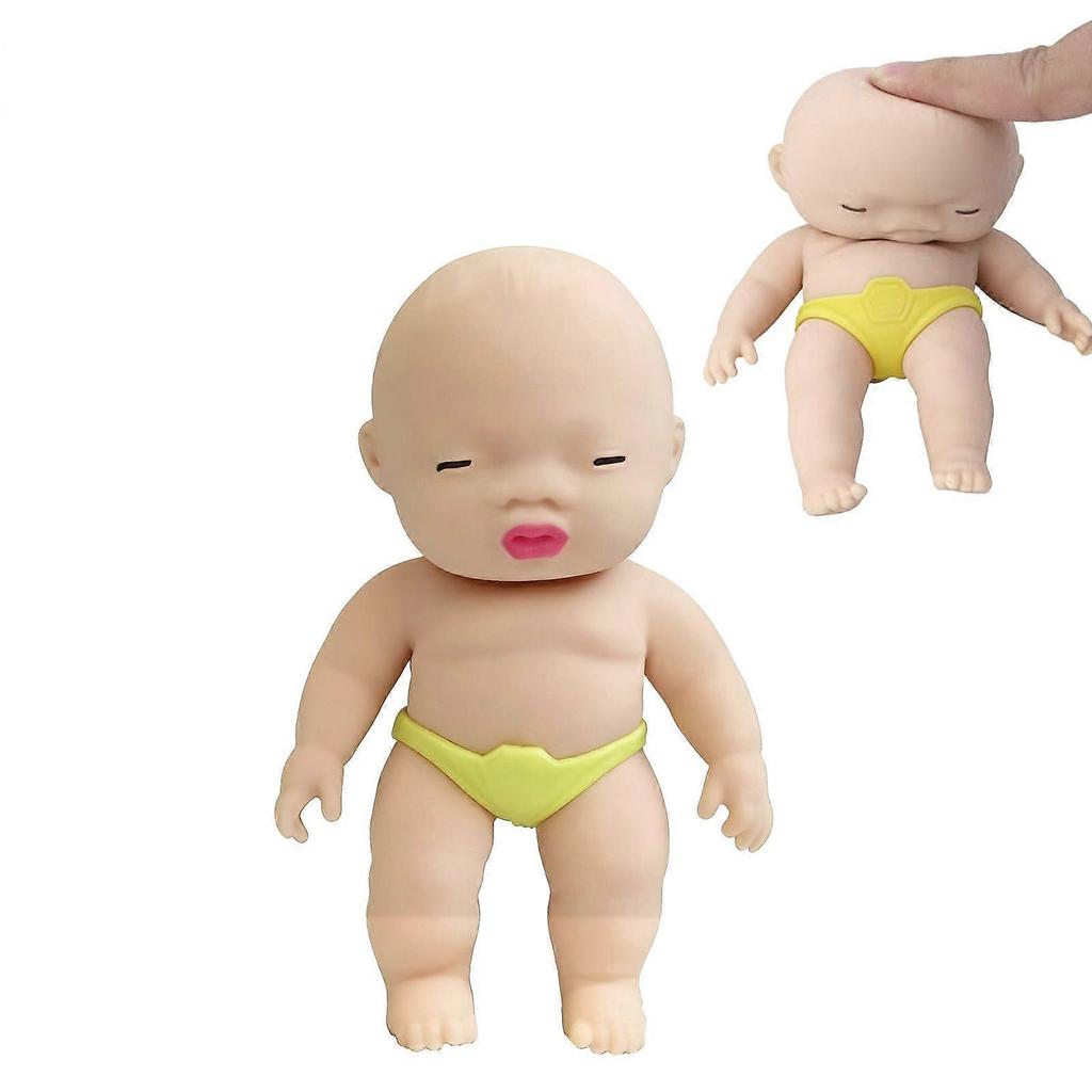 Squeeze Stress Doll Toys, Cute Little Baby Doll Fidget Toys, Stress Relief Sensory Squishy Toys for Kids Adults