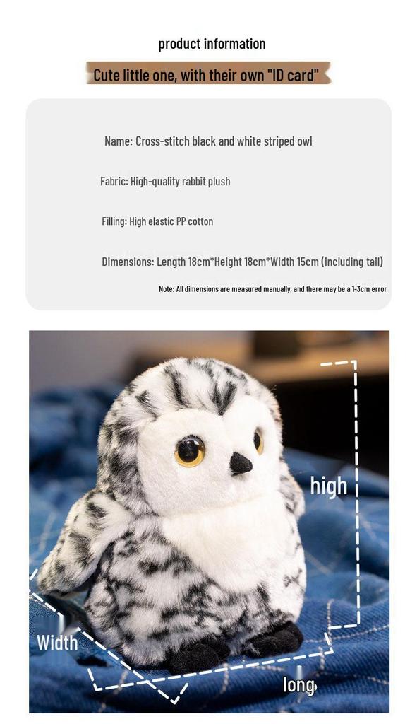 Charming Owl Plush Toy - Adorable Bird Doll for Kids' Gifts