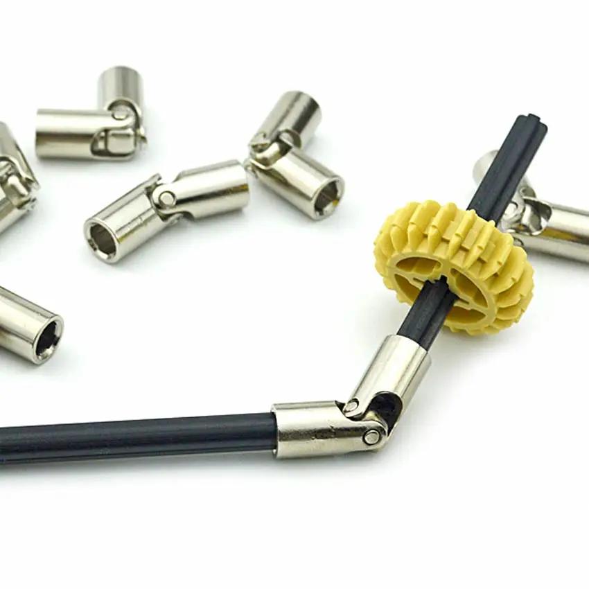 Технические детали MOC Строительные блоки 61903 металлический универсальный шарнир 9244 осевой соединительный узел Кирпичи Игрушка Металлический карданный вал Leduo