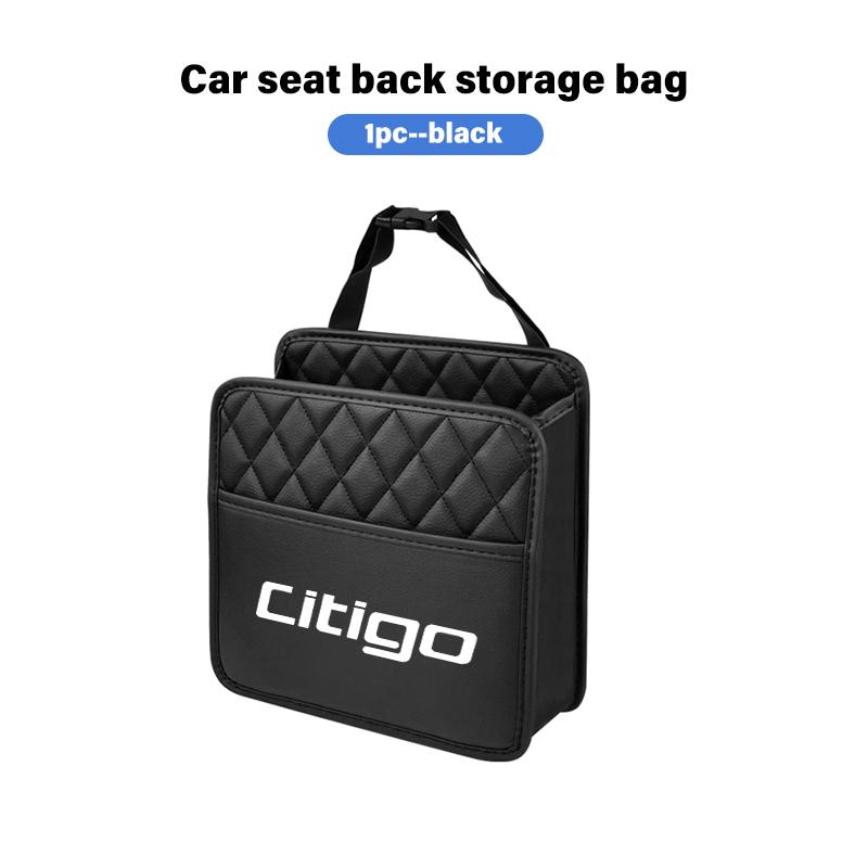 AAABR1 For Skoda Multifunction Car Backseat Storage Bag Tissue Water Cup Holder Auto Organizer Accessories Octavia A5 A7 RS Fabia