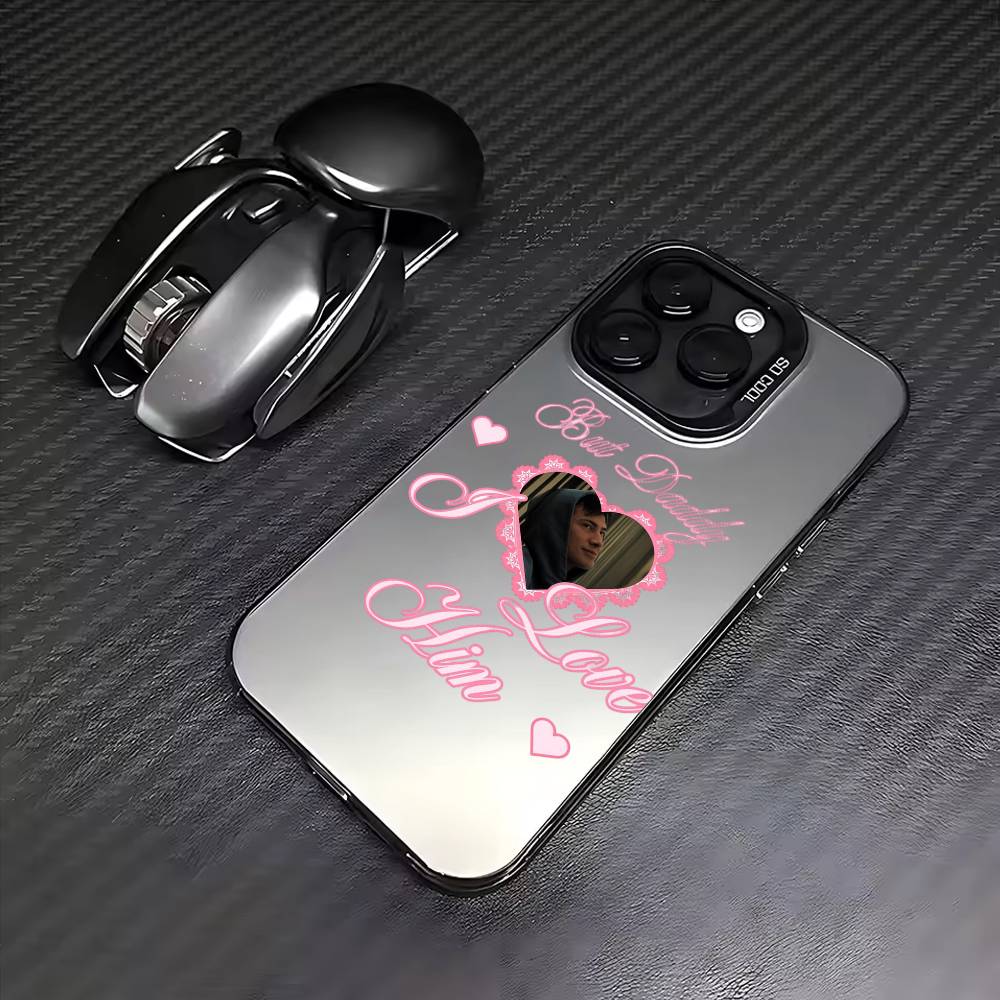MM Романтика H-Нагрев R-Соперничество Чехол для телефона для iPhone17,16,15,14,13,12,11 Plus,Pro Max Цветной Посеребренный Внутренняя крышка