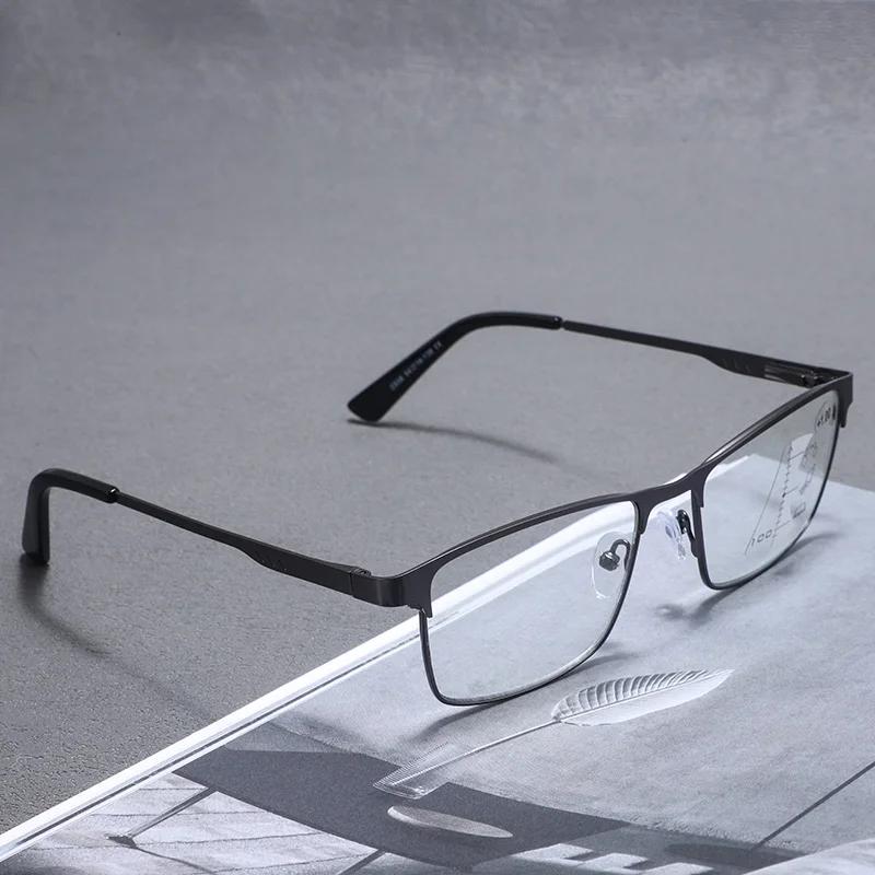 Модные Унисекс Новые Фотохромные Очки для Чтения Классические Умные Складные Прогрессивные Мультифокальные Меняющие Цвет Очки для Пресбиопии